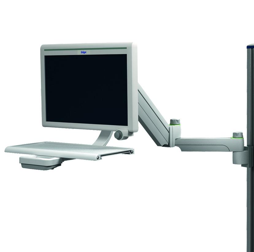 Dräger Mounting System Medical Supply Units Appealing in design, the flexible Dräger Mounting System provides ergonomic positioning in emergency rooms, operating