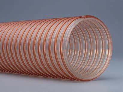 RESISTANT TO ABRASION P 3 S PU Hose material: Transparent polyester-polyurethane (standard version and AS version), polyether-polyurethane (AE version) Wall thickness: 2 mm Robust, smooth bore hose