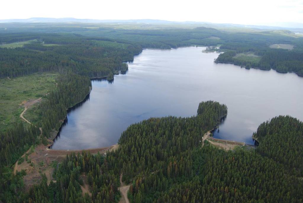 Figure 4: Looking at Ideal Lake reservoir
