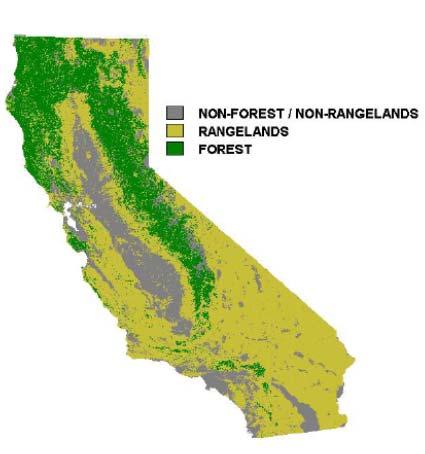 Units: Mg = Metric ton MMT(Tg)= Million metric tons CO 2 e = CO 2 equivalents California Rangelands Carbon Sequestration Potential (Enhanced Photosynthetic Capture