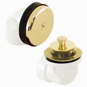 Half Kit Bath Wastes SCHEDULE 40 - ONE HOLE Lift-N-Lock Stopper Includes All Trim Brass Drain Body Drains: