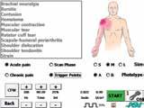 The operator is guided through a list of pathologies referred to each single body area.