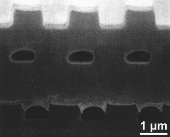 at 55 C, 1 MPa, both layers UV exposed for 1 s. For our imprinter, since the temperature variation across a 4 in. wafer is only 0.