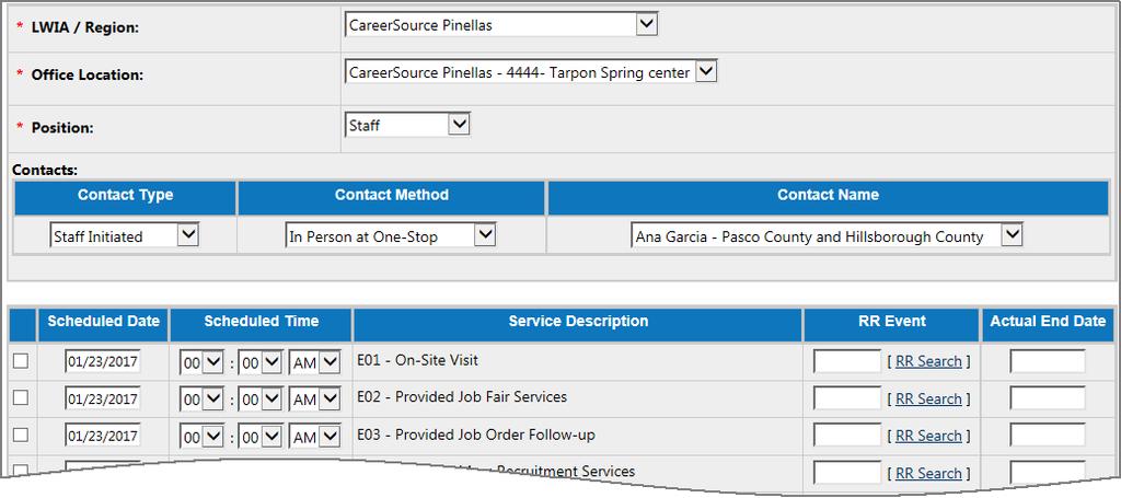 Add Multiple Service To add multiple services to an employer s record at one time, click the Add Multiple Services link on the Employer Services screen.