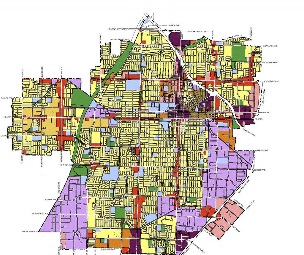 Figure 6 General Plan Land Use Map 2014-2021 SANTA ANA