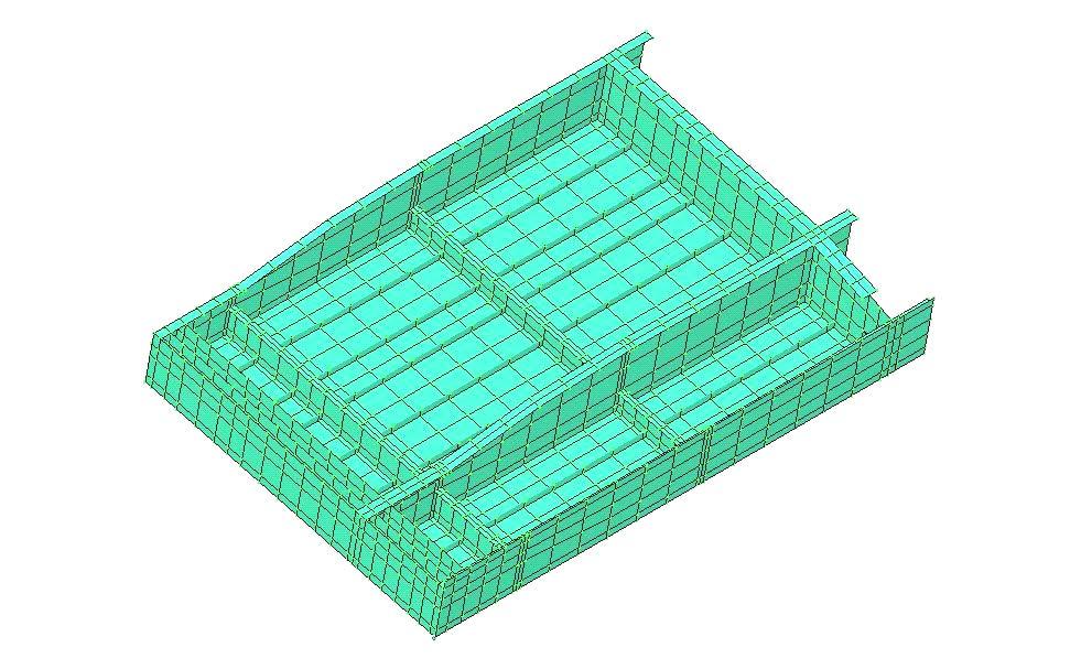 Chapter 2 Assessment of Steel Hatch Covers Using Finite Element Analysis, July 2007 (a) Top view CL X CL Y Z Y X (b) Bottom view CL Y CL X X Z Y Figure 2.1.