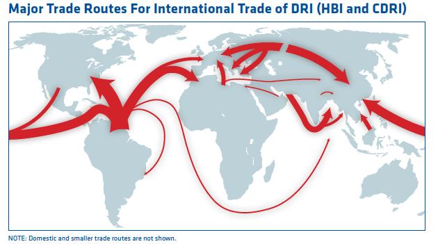 Latin America is the world s leading trader of DRI/HBI supplying North