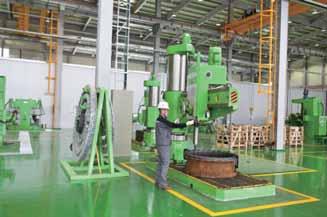 specification. KXD shall machines all part of flange and socket with new modern model turning machines. Maximum production range is 1,600 mm diameter.
