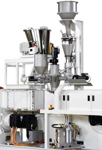 Detailed product information Lower material consumption and constant product quality with twin-screw extruders from our 36D series Big savings in pipe manufacturing costs through the use of fillers