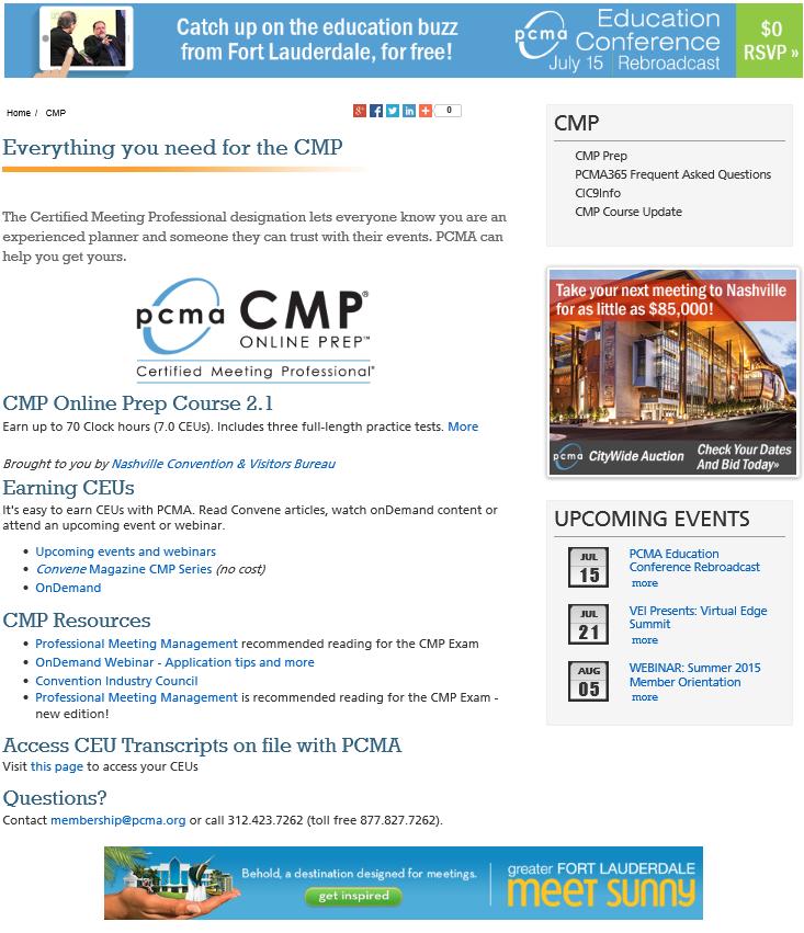 PCMA Digital Advertising PCMA WEBSITE: www.pcma.