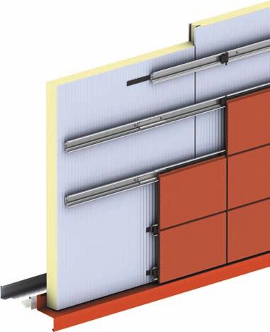 Tile Colour: Rose 1. Starter Support Rail (Ref: KS TT A 41) These support rails are installed at the top and bottom of tile elevation and at openings to carry the ceramic tiles. 2.