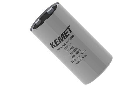 Screw Terminal Aluminum Electrolytic Capacitors PEH169 Series, +105 C Overview Applications KEMET's PEH169 Series is a long-life electrolytic capacitor with outstanding reliability and electrical