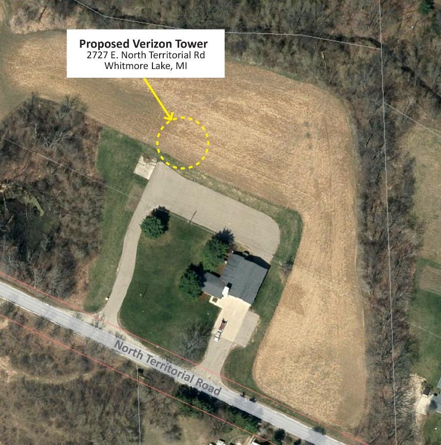 April 28, 2016 Planning Commission Northfield Township 8350 Main Street Whitmore Lake, MI 48189-0576 Subject: Verizon Monopole/2727 East North Territorial Road; Conditional Use Review #1; Application