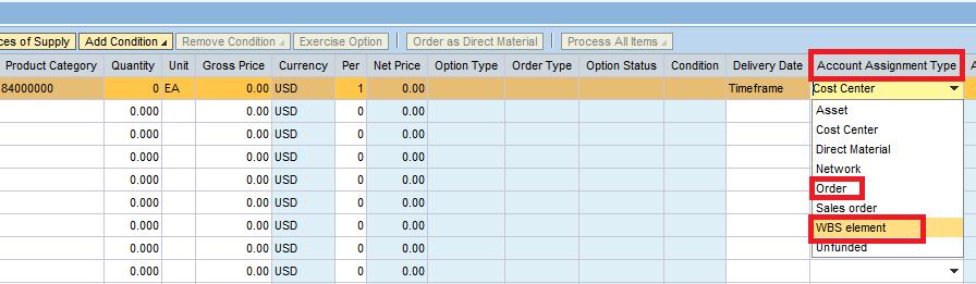 Create Purchase Order in SRM Account Assignment The account assignment for grants in SRM require