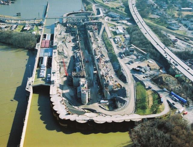 less than 600 feet long time consuming and cause long queues of tows waiting for their turn to move through the lock. Over 50 percent of the locks and dams operated by the Corps are over 50 years old.