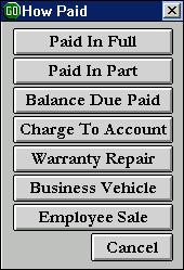 3.9 Closing an Active Invoice Once the work has been completed on the vehicle, the active invoice is up to date, and the customer has paid for the service, it is time to