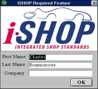 When you enter a new customer's name, or change the name of a customer who's already on file, the ishop customer name dialog will pop up: These fields are used primarily when GO shares information