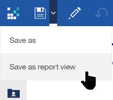 Create a Report View to Save a Report You can create a report view, which uses the same report specification as the source report, but has different properties such as prompt values, schedules,