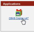 Chapter 1 Getting Started in IBM Cognos Analytics 4. Under Applications click CBMS Cognos UAT. This action launches IBM Cognos Analytics in a new browser window.