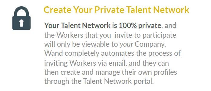 Private Talent Network Your Network. Your Talent. Your Savings.