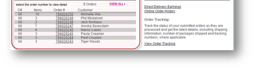Start a new order: To create a new order for an existing customer, use the Customer Search feature to find their name.
