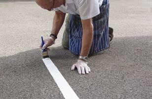 Floor Marking Paints for internal/external use Watco Roadmarker A tough, versatile and quick drying marking paint for bare concrete or asphalt floors Quick drying even at low temperatures Will