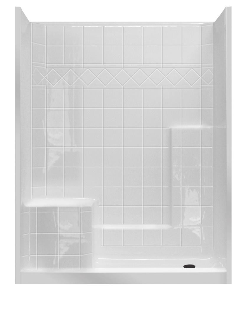 accessible showers X AcrylX QSI 6032 SH 1S 3P 4.