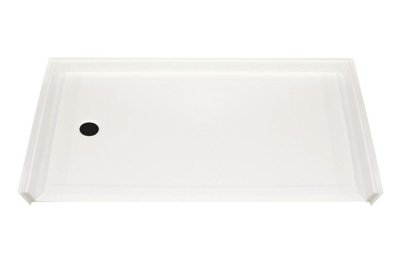 accessible shower pan X AcrylX QSI 6030 BF PAN 1.0 L/R 60 x 31 x 4.