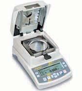 Moisture analyser KERN MLS-N 04 13 14 Features Moisture analyser with 99 memory possibilities and graphic display MLS 50-3HA160N Readout [d] 0,001 g / 0,01 % Weighing range [Max] 50 g sample 2 g 0,5