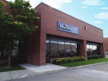 PAYING FOR GROWTH Funds for The Master Group s expansion were acquired when 65 percent of the company was sold in 2014 to Novacap, one of the leading private equity firms in Canada.
