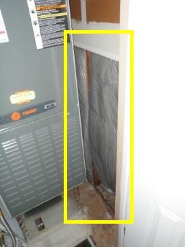 4 Heating Unit Combustion Air Condition Enclosure walls were damaged; drywall was missing [2] 41 No Readily Visible Problems Were Found 5 Heating