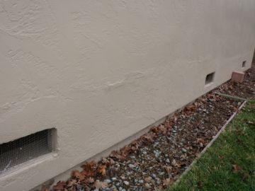 4 Exterior Wall Condition Wall Structure: Wood Frame Wall Covering: Stucco Brick 41 Common cracks in Stucco noted; recommend sealing to prevent moisture penetration and damage to wall assemblies [2]
