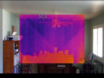 Infrared Scans showed signs of insufficient insulation at the wall between the Dining Room and the Garage At the time the home was built it was a common practice to NOT put insulation in the exterior