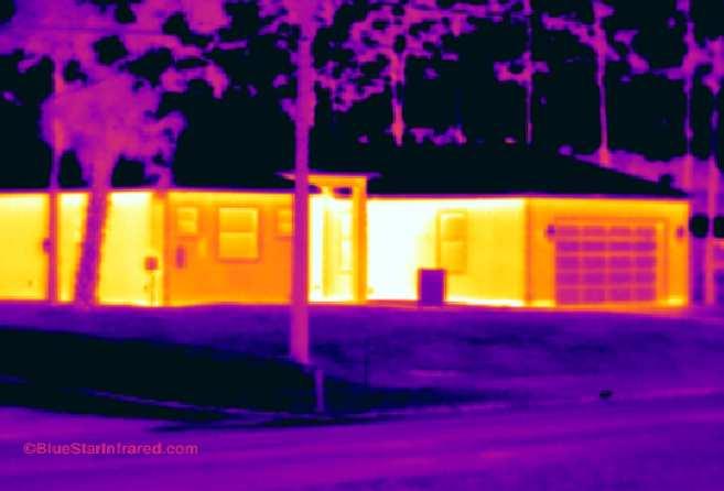 Infrared Image #8 CBS Construction: The brighter colors in this