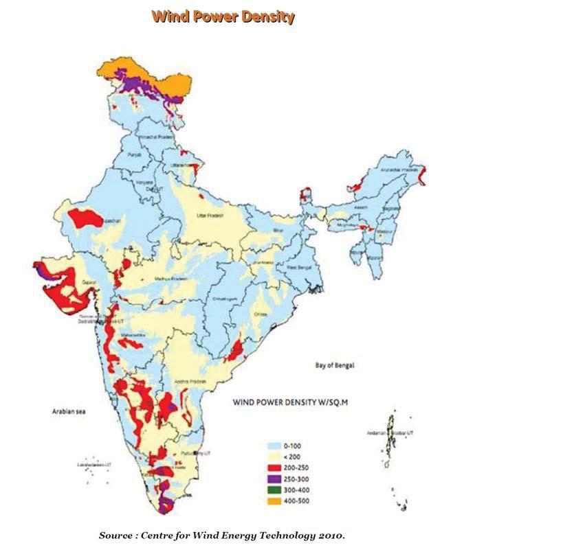 Current Energy Scenario The Wind Power Spread India has a wind potential of around 48,500 MW.