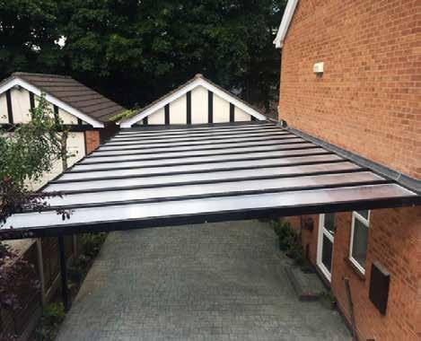 As there are so many colours to choose from, our carports, canopies and verandas can also be finished in a contrasting colour so that they create an impressive