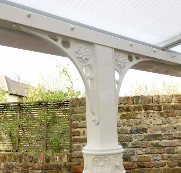 This elegant upgrade creates the ultimate high class finish to your canopy or carport and is ideal for period buildings and houses, enhancing the exterior, adding extra character and enabling the