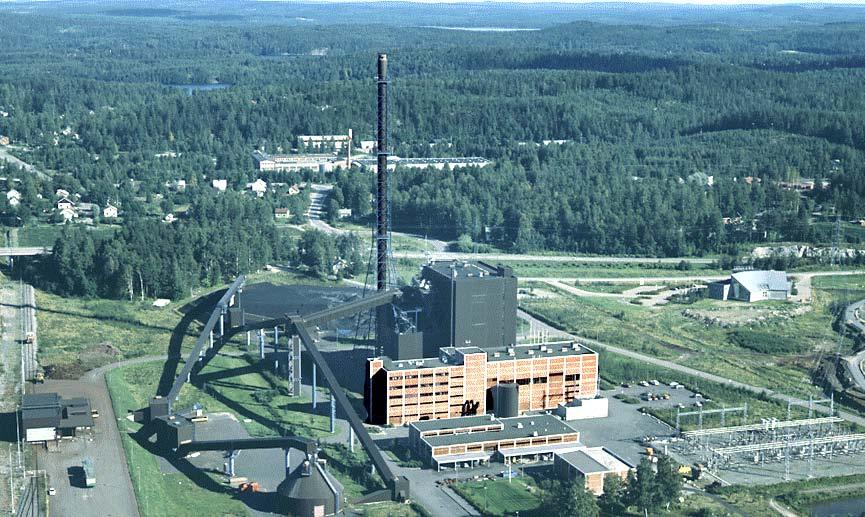 Jyväskylä Rauhalahti CHP-plant 300 MW District heat: Electricity: Power steam: 150 MW 87 MW 67 MW