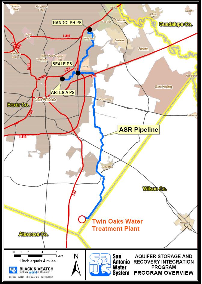 San Antonio Water System ASR Program 2001 - first permanent pumping permits issued Permit 289,024 ac-ft (2014) Critical period triggers based on 10-day average