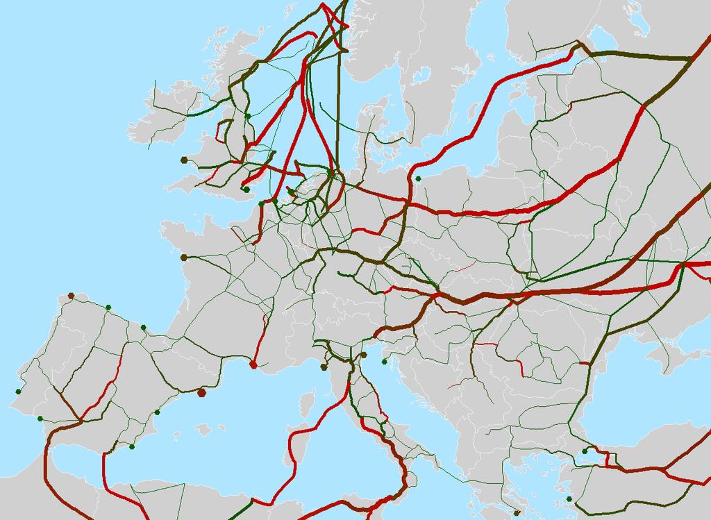 Annual Gas Flows 2019 Main routes to supply the European gas market: 2 Nord Stream 1 1 1 Russian gas is imported via Nord Stream, Yamal and Transgas Yamal Transgas 1