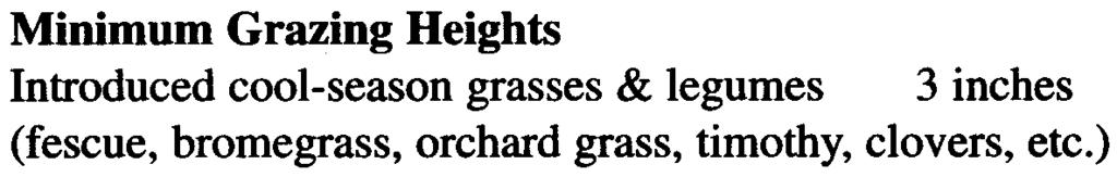 And, they can be grazed more often, as long as minimum grazing heights are observed.