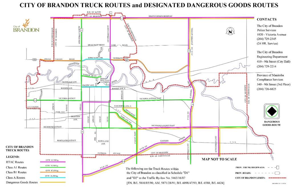 Trucking & Dangerous Goods Routes in