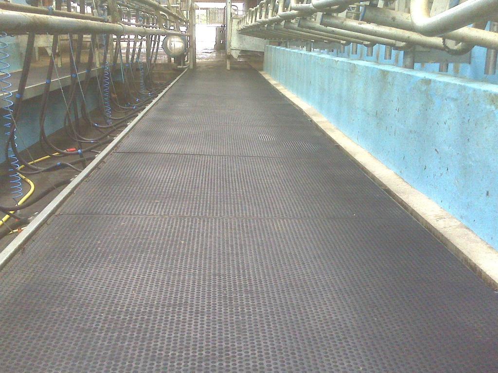 surface) Make milking safer for freshly calved cows Helps reduce concrete/yard wear and tear Broad Ribbed fluted pattern other side