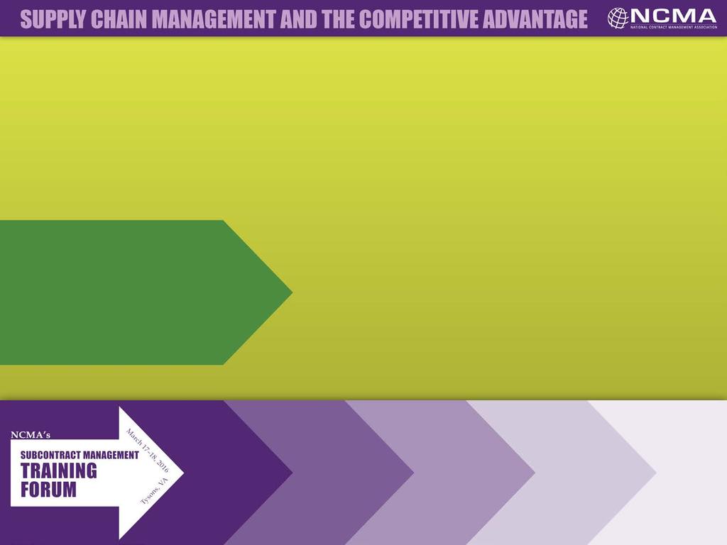 Achieving Competitive Advantage Through Supply Chain Management Challenges of a Services Organization Edward J.