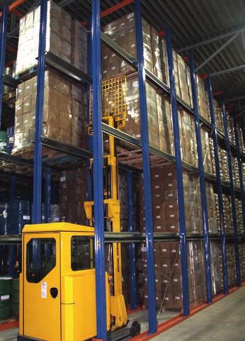 for storing goods that are unsuitable for block-stacking directly on top of each other due to potential for crush damage to occur.