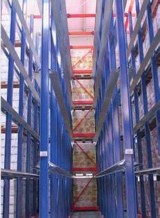 No specialist handling equipment is required: the system can be designed to work with most standard makes and models of fork lift truck, as long as the operating aisle provides enough space for it to