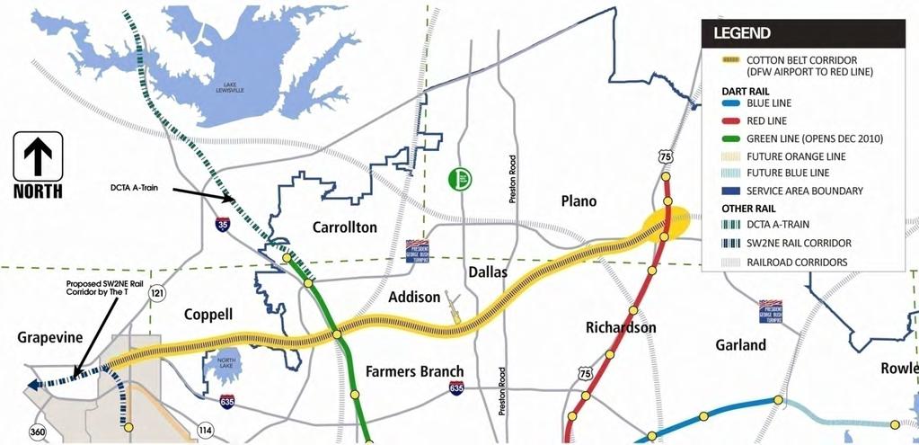 Key Issue Areas Western terminus North Lake Downtown Carrollton Green Line