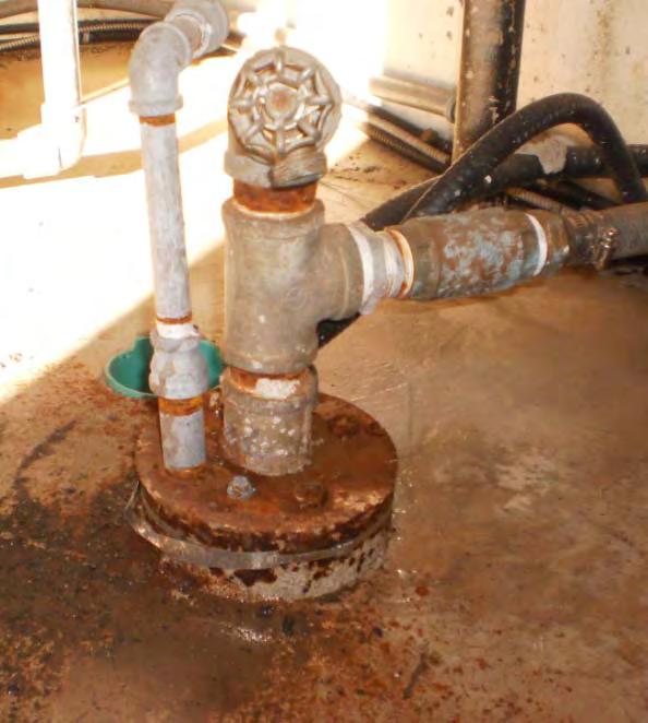 Examples include : wells equipped with a well cap that is broken; well casing