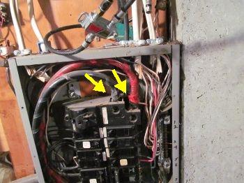 amp panel Improperly made up ground connection Consult a licensed electrician Improperly
