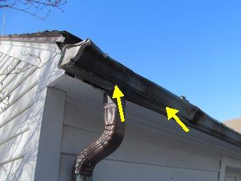 Flashing Gutters Gutter type: Copper Recommend installing complete gutter system to conduct